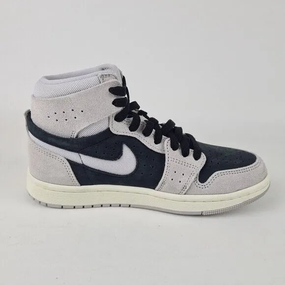 Air Jordan 1 Zoom CMFT 2 Women's Basketball Shoes Grey Black Size 6.5