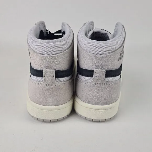 Air Jordan 1 Zoom CMFT 2 Women's Basketball Shoes Grey Black Size 6.5