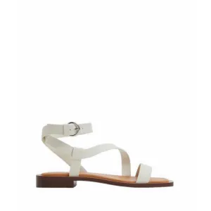 ALDO GRUGAR FLAT SANDALS - WHITE/BONE