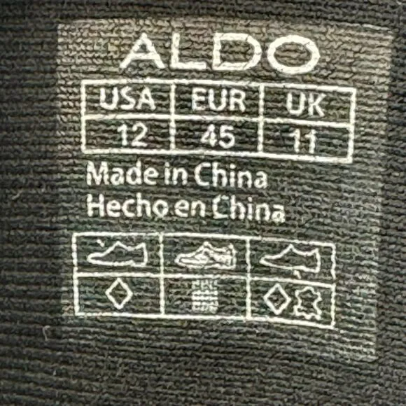 ALDO | Men's Size 9 High Top Black Sequin Gold Glitter Textured Sneakers Shoes