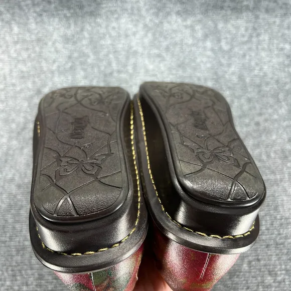 Alegria Keli Southwestern Romance Loafers Slip On Shoes Sz 40 US 10 Brown Floral