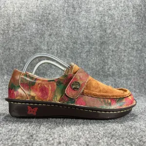 Alegria Keli Southwestern Romance Loafers Slip On Shoes Sz 40 US 10 Brown Floral