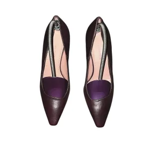 Alexa Wagner Women’s Shoes Size 37.5 Career Wear Burgundy Leather Pumps