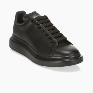Alexander McQueen Oversized Leather Platform Sneakers Black 39