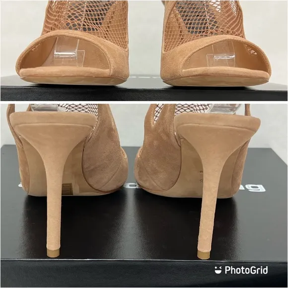 ALEXANDER WANG Piper Suede Fishnet Sandal Shoes  EU 38.5 / US 8.5  New in Box