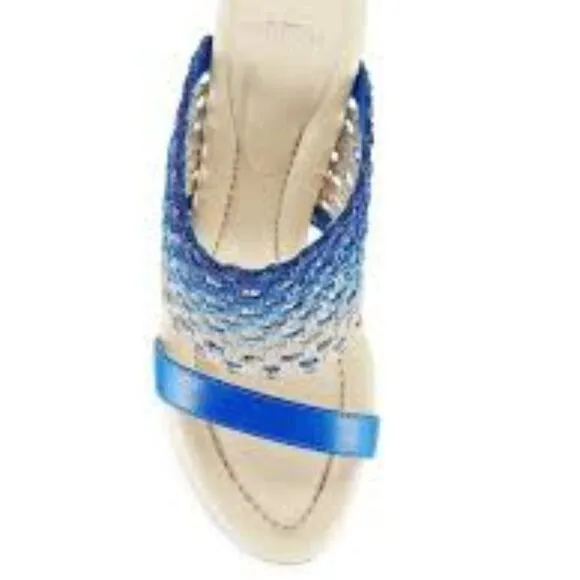 Alexandre Birman Trisha Woven Block Heel Sandals ** SZ 8 US
