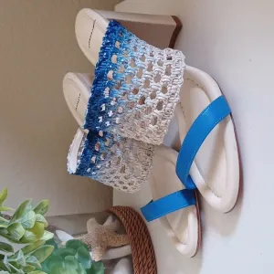Alexandre Birman Trisha Woven Block Heel Sandals ** SZ 8 US