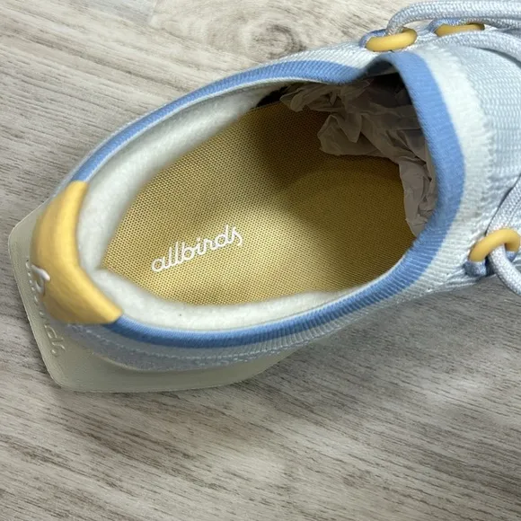 All Birds Mens Tree Dasher 2 Sneakers Running Shoes Breezy Blue Beige Hush Sole