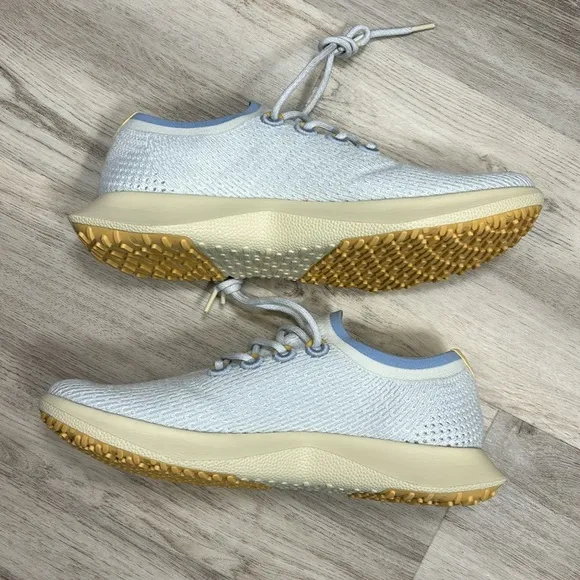 All Birds Mens Tree Dasher 2 Sneakers Running Shoes Breezy Blue Beige Hush Sole