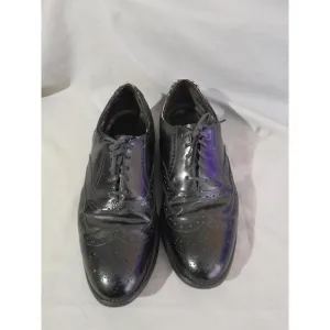 All Leather Shoes Mens 9.5 D/B Oxford Wingtip Classic Dress Shoes Vintage 00s