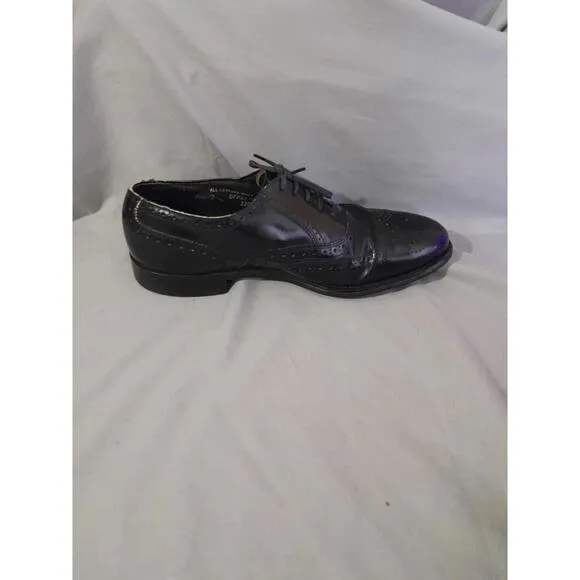 All Leather Shoes Mens 9.5 D/B Oxford Wingtip Classic Dress Shoes Vintage 00s