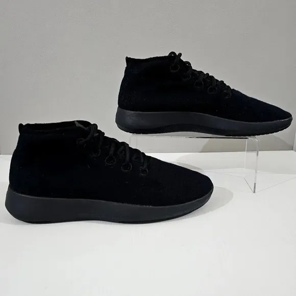 Allbirds Runner Up Mizzles High Top Sneaker Mens Shoe True Black Wool Size 11