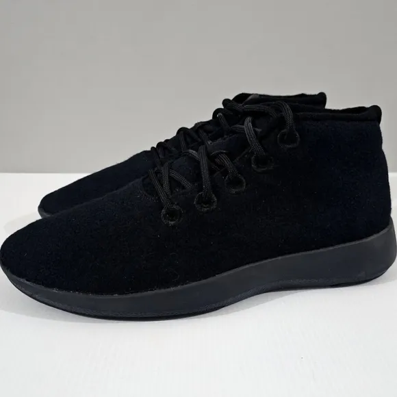 Allbirds Runner Up Mizzles High Top Sneaker Mens Shoe True Black Wool Size 11