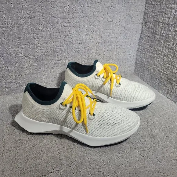 Allbirds Tree Dasher 2 Mens Size US 11 White Knit Low Top Running Sneakers Shoes