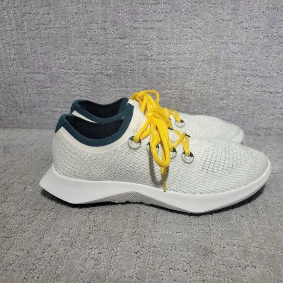 Allbirds Tree Dasher 2 Mens Size US 11 White Knit Low Top Running Sneakers Shoes