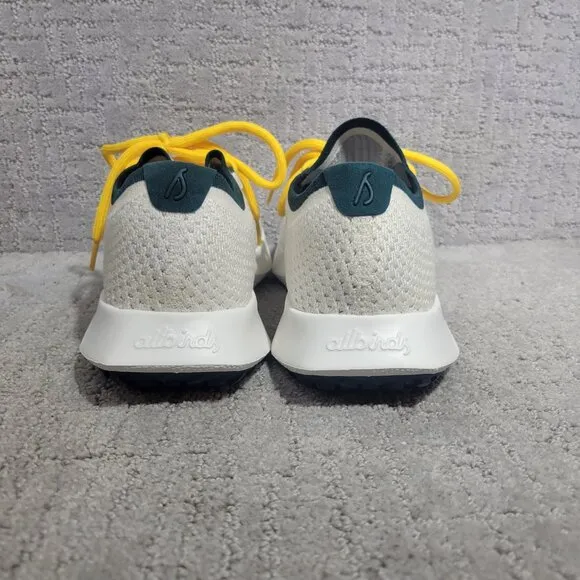 Allbirds Tree Dasher 2 Mens Size US 11 White Knit Low Top Running Sneakers Shoes
