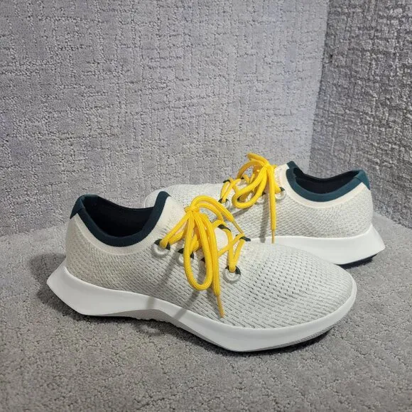 Allbirds Tree Dasher 2 Mens Size US 11 White Knit Low Top Running Sneakers Shoes
