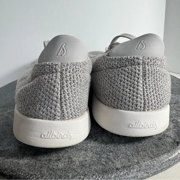 Allbirds Tree Piper Tennis Shoes Wool Grey White 10
