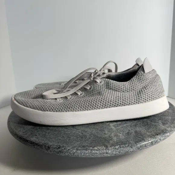 Allbirds Tree Piper Tennis Shoes Wool Grey White 10