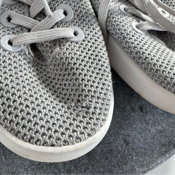 Allbirds Tree Piper Tennis Shoes Wool Grey White 10