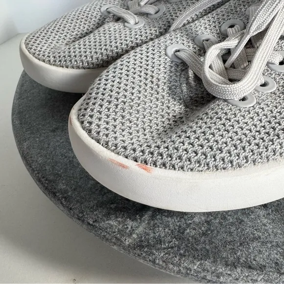 Allbirds Tree Piper Tennis Shoes Wool Grey White 10