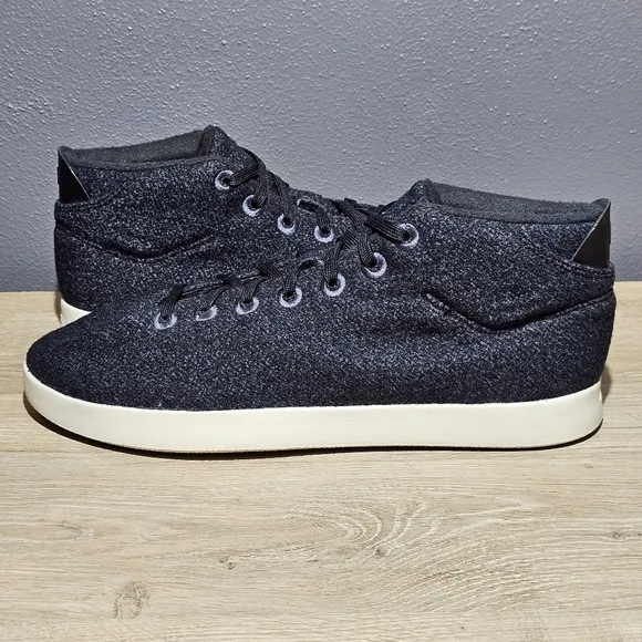 Allbirds Wool Piper Mids Size 12 Chukka High Top Sneaker Shoes Heathered Gray