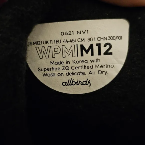 Allbirds Wool Piper Mids Size 12 Chukka High Top Sneaker Shoes Heathered Gray