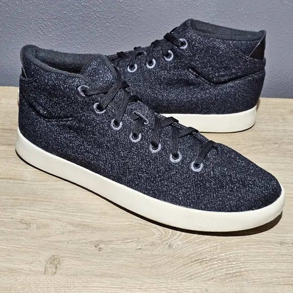 Allbirds Wool Piper Mids Size 12 Chukka High Top Sneaker Shoes Heathered Gray