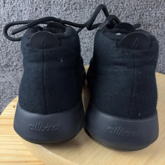 Allbirds Wool Runner Up Mizzles Shoes Mens Size 10 Black High Top Sneakers
