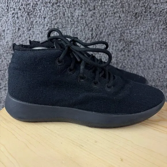 Allbirds Wool Runner Up Mizzles Shoes Mens Size 10 Black High Top Sneakers
