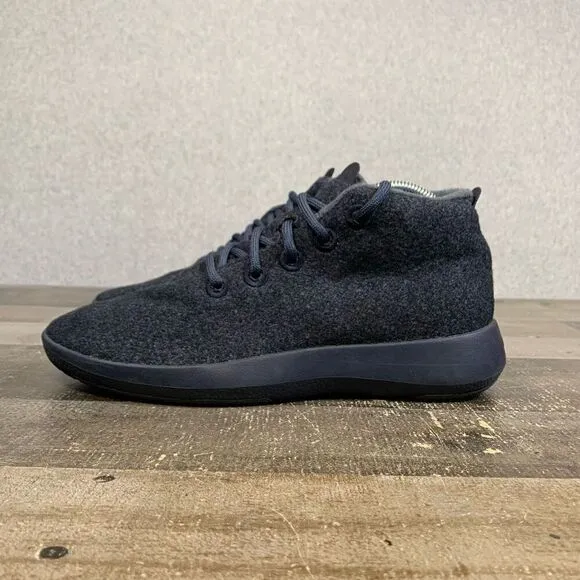 Allbirds Wool Runner Up Mizzles womens 10 Navy Blue High Top Shoes Sneakers