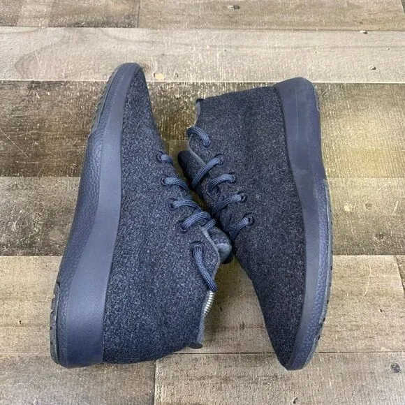 Allbirds Wool Runner Up Mizzles womens 10 Navy Blue High Top Shoes Sneakers