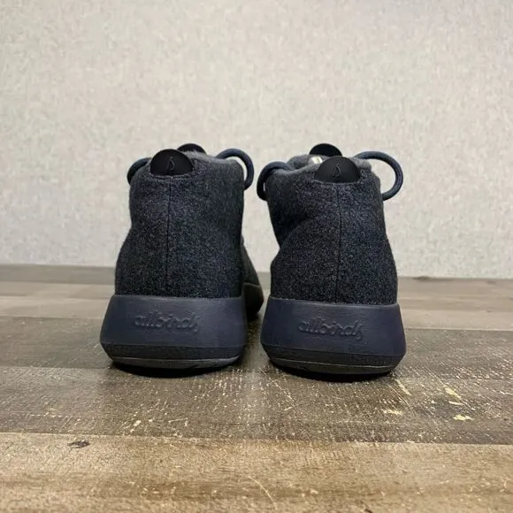 Allbirds Wool Runner Up Mizzles womens 10 Navy Blue High Top Shoes Sneakers