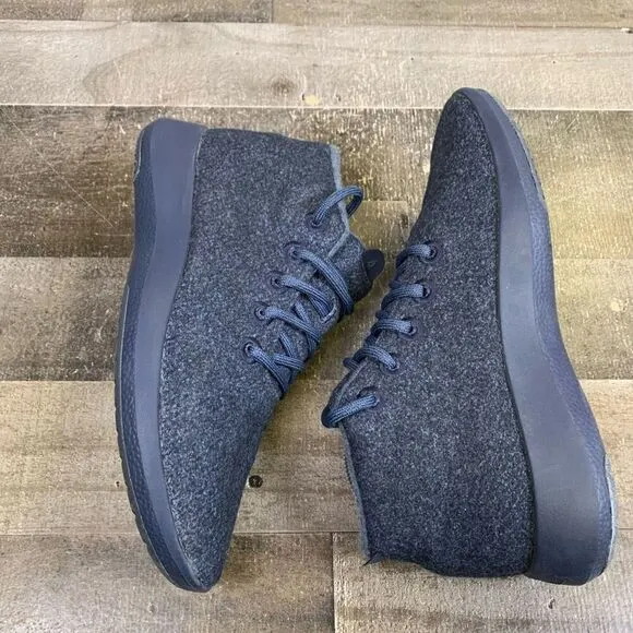 Allbirds Wool Runner Up Mizzles womens 10 Navy Blue High Top Shoes Sneakers