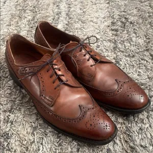 Allen Edmonds McGregor Classic Oxford Brown Leather Men's dress shoes sz 12