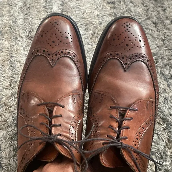 Allen Edmonds McGregor Classic Oxford Brown Leather Men's dress shoes sz 12