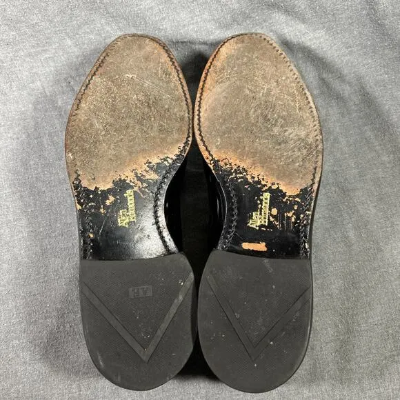 Allen Edmonds Men's Ritz Black Patent Leather Tuxedo Loafers Bow Slip On 8.5 3E