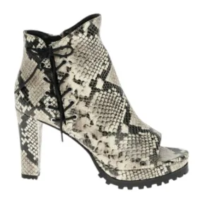 Allsaints 10cm Reptile Effect Leather MICHELA Ankle Bootie.. Size EU 39...US 8