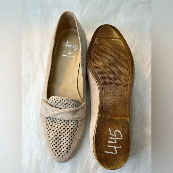 Almafi by Rangoni Tan Suede Losfer- Women Size 8