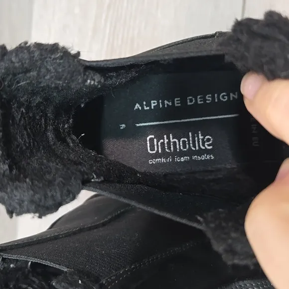 Alpine Design Ortholite Women Leather High Top Boots Shoes Sz 9
