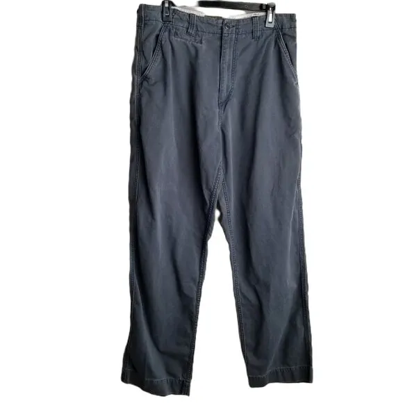 American Eagle Vintage Pants Mens Size 34 Slate Gray Cotton Streetwear Utility