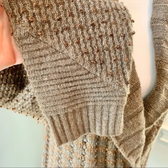 ANTHROPOLOGIE - Lambswool Double Breasted Cardigan