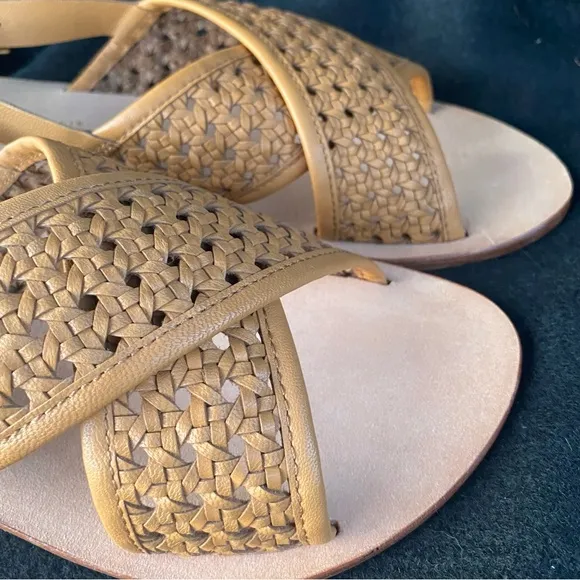 Anthropologie / New Women's Tan Woven Sandals.