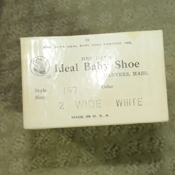 Antique Baby Biltwel Trainer Black Mary Jane Leather Baby Shoes w/ Leather Soles