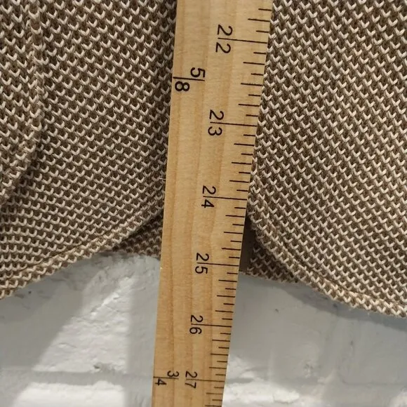 Antonio Laverda Blazer Mens 38S Beige Tan Knit Short Slim Stretch 160 cm 6D drop