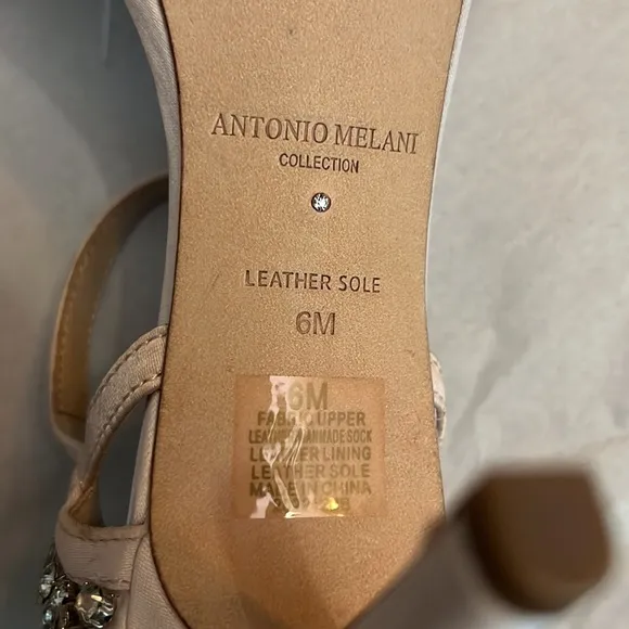 Antonio MelaniCollection Luna Crystal Embellished Dress Sandals