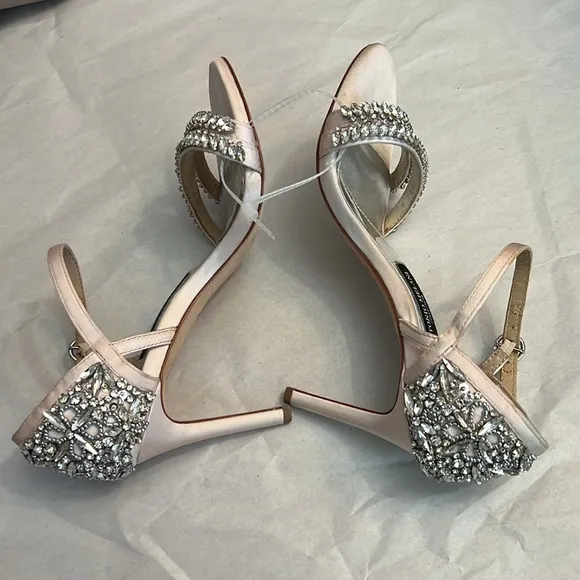 Antonio MelaniCollection Luna Crystal Embellished Dress Sandals