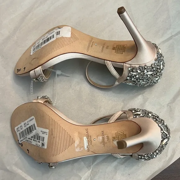 Antonio MelaniCollection Luna Crystal Embellished Dress Sandals