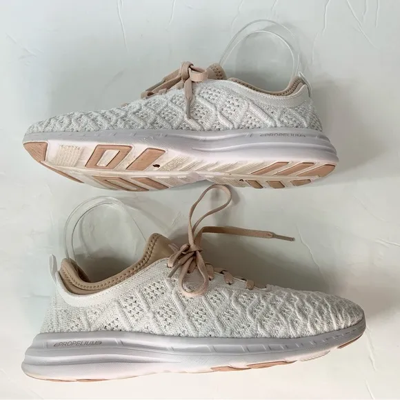APL Techloom Phantom Running Sneaker in Ivory Blush