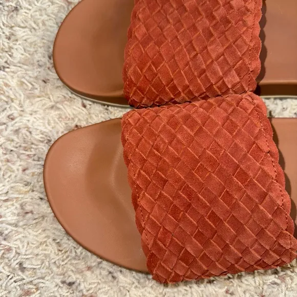 AQUATALIA SAMUELE WOVEN SUEDE // RUST SIZE 10 new Sandals